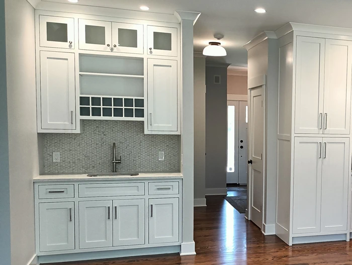 painting contractor Fairfield, CT before and after photo Aftercabinet1