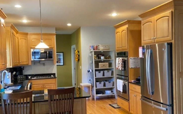 painting contractor Fairfield, CT before and after photo beforefullkitchen2resize
