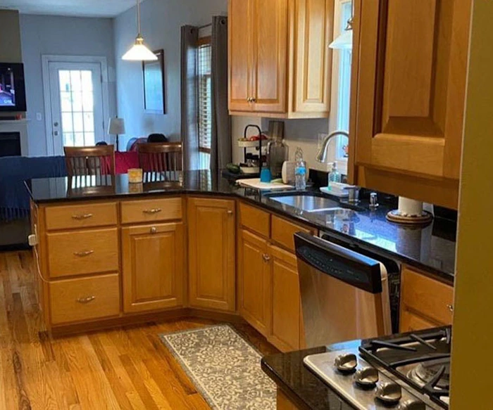 painting contractor Fairfield, CT before and after photo beforeisland2resize
