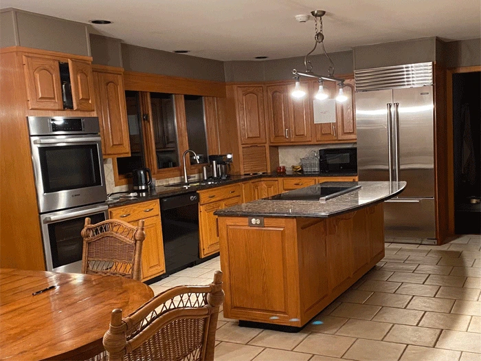 painting contractor Fairfield, CT before and after photo interiorkitchen119